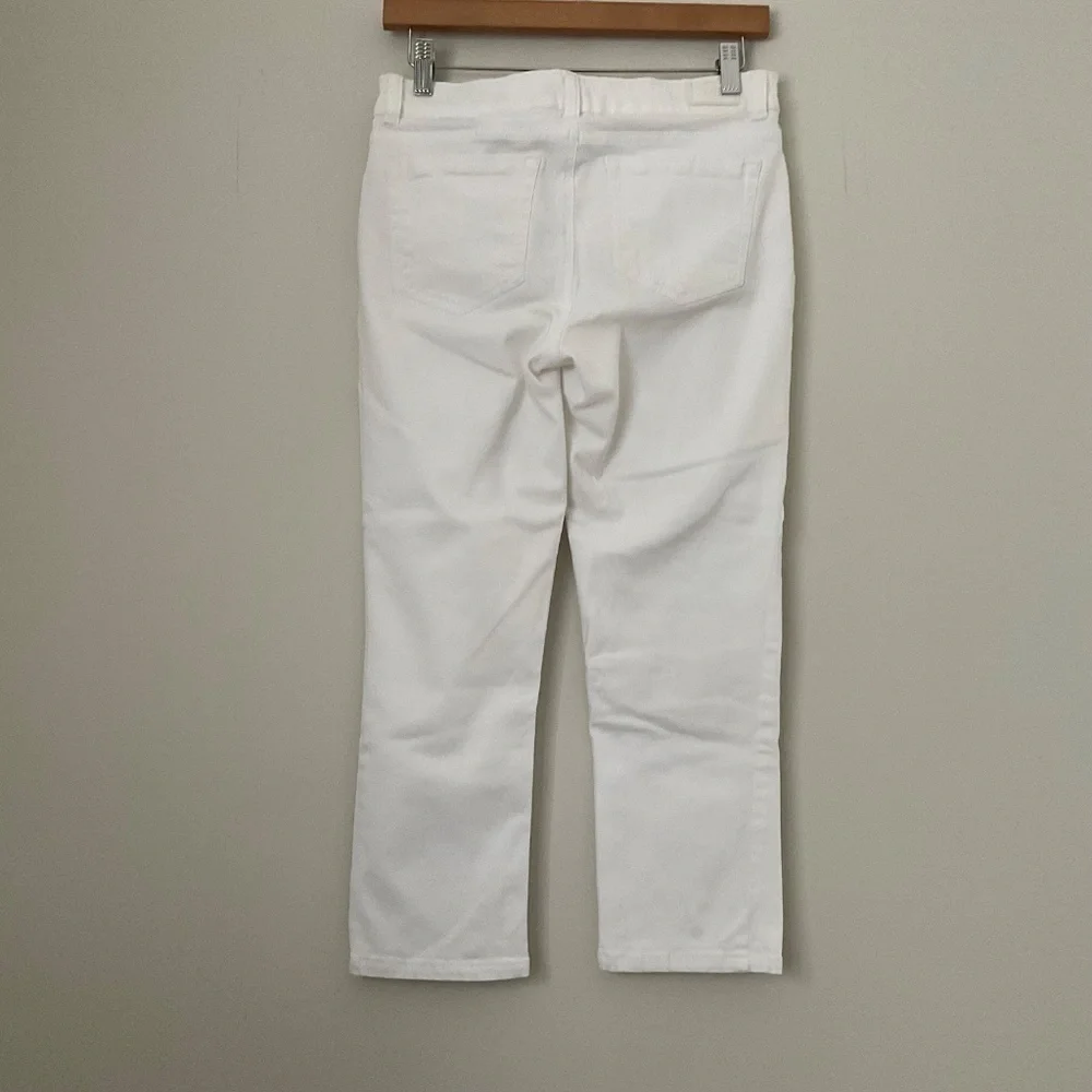 Jones NY Lexington Capri Pants Sz 2 White Slimming Classic Stretch Comfort Chic